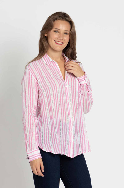 Rails - Charli Shirt in Barnacle Stripe