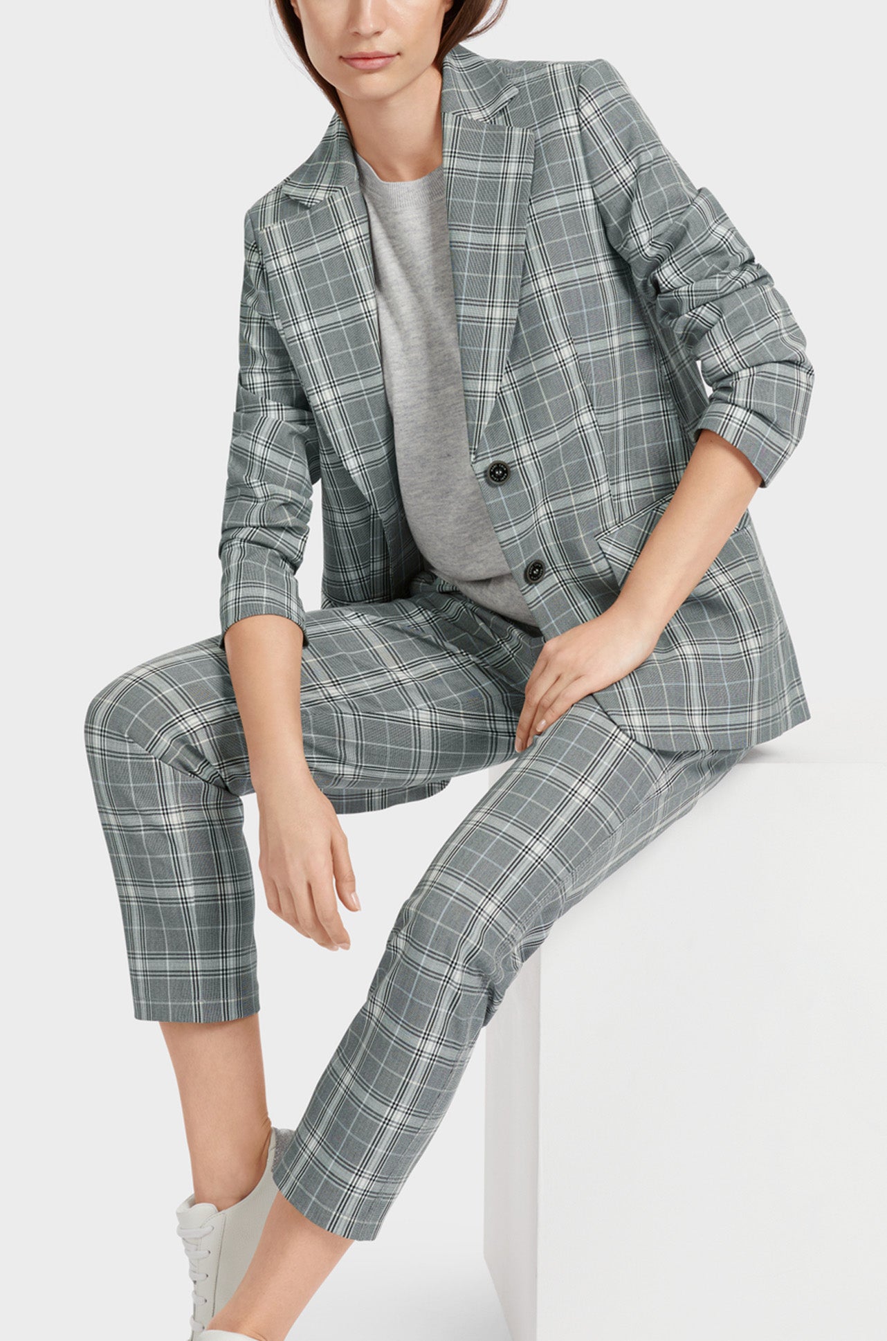 Marc Cain - Plaid Print Blazer