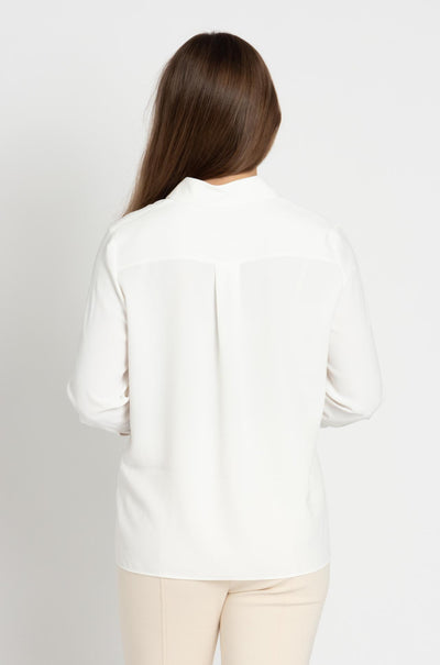 Marc Cain - Collared V-Neck Blouse