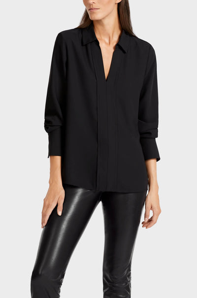 Marc Cain - Collared V-Neck Blouse