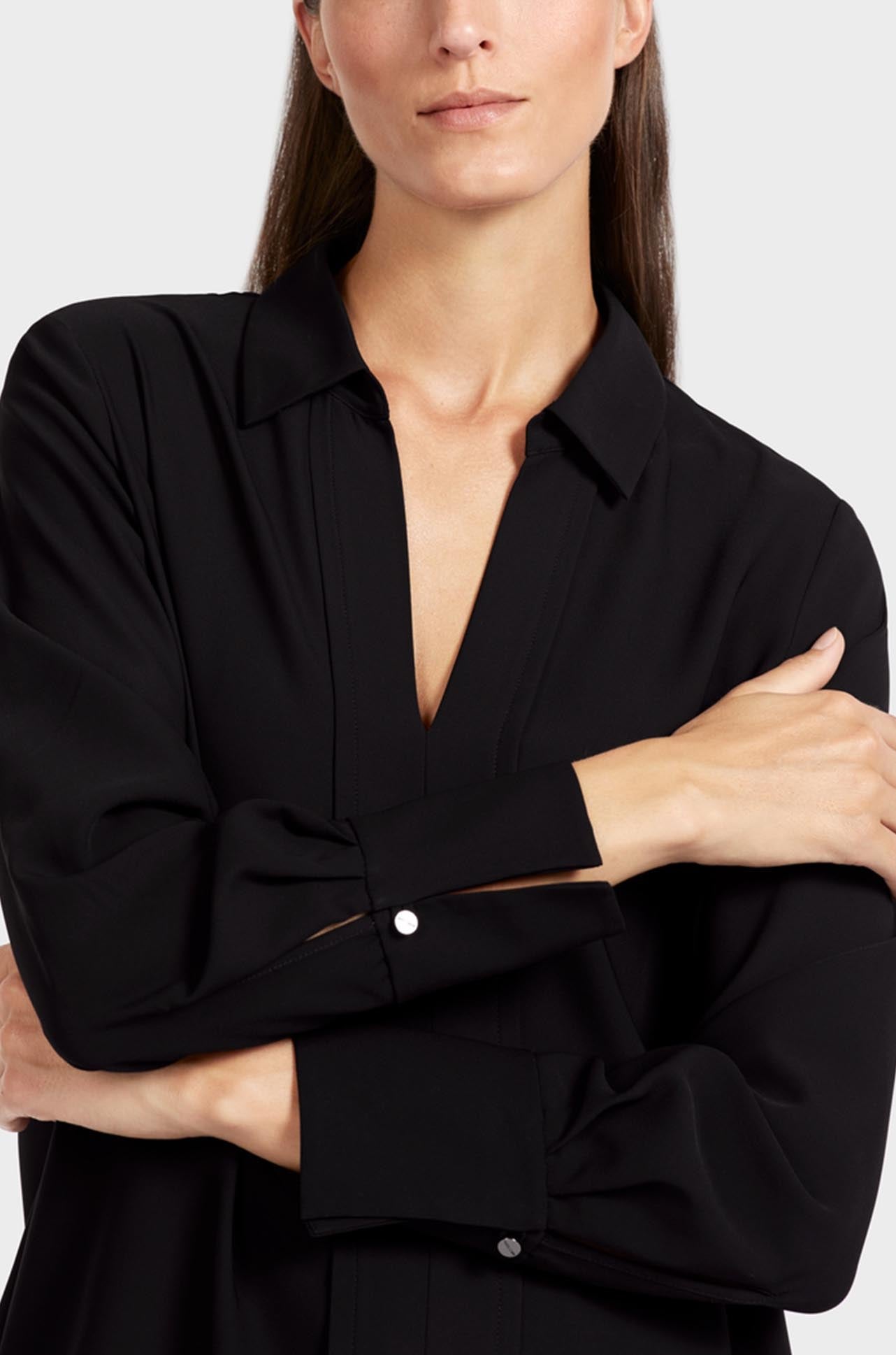 Marc Cain - Collared V-Neck Blouse