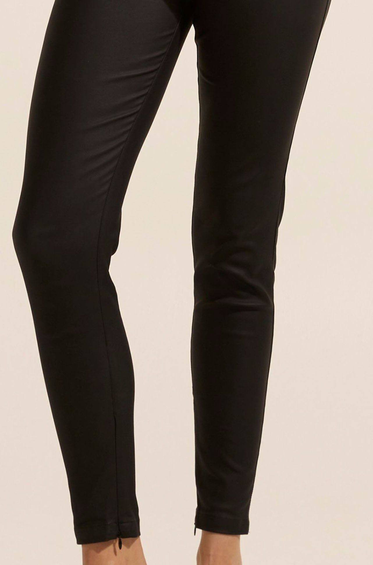 zoe kratzmann - contest pant in black coated