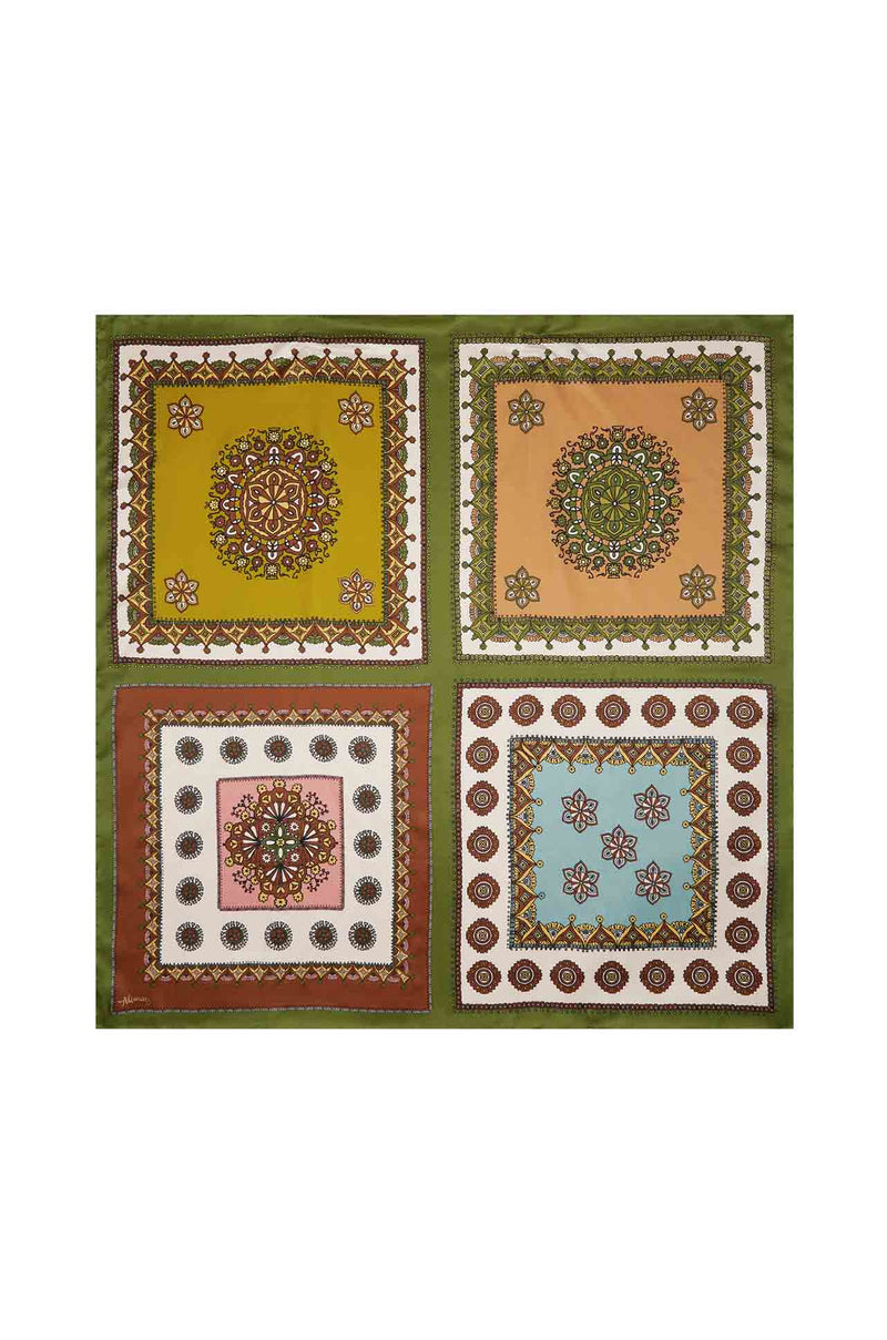 Alèmais - Contina Tiles Silk Scarf