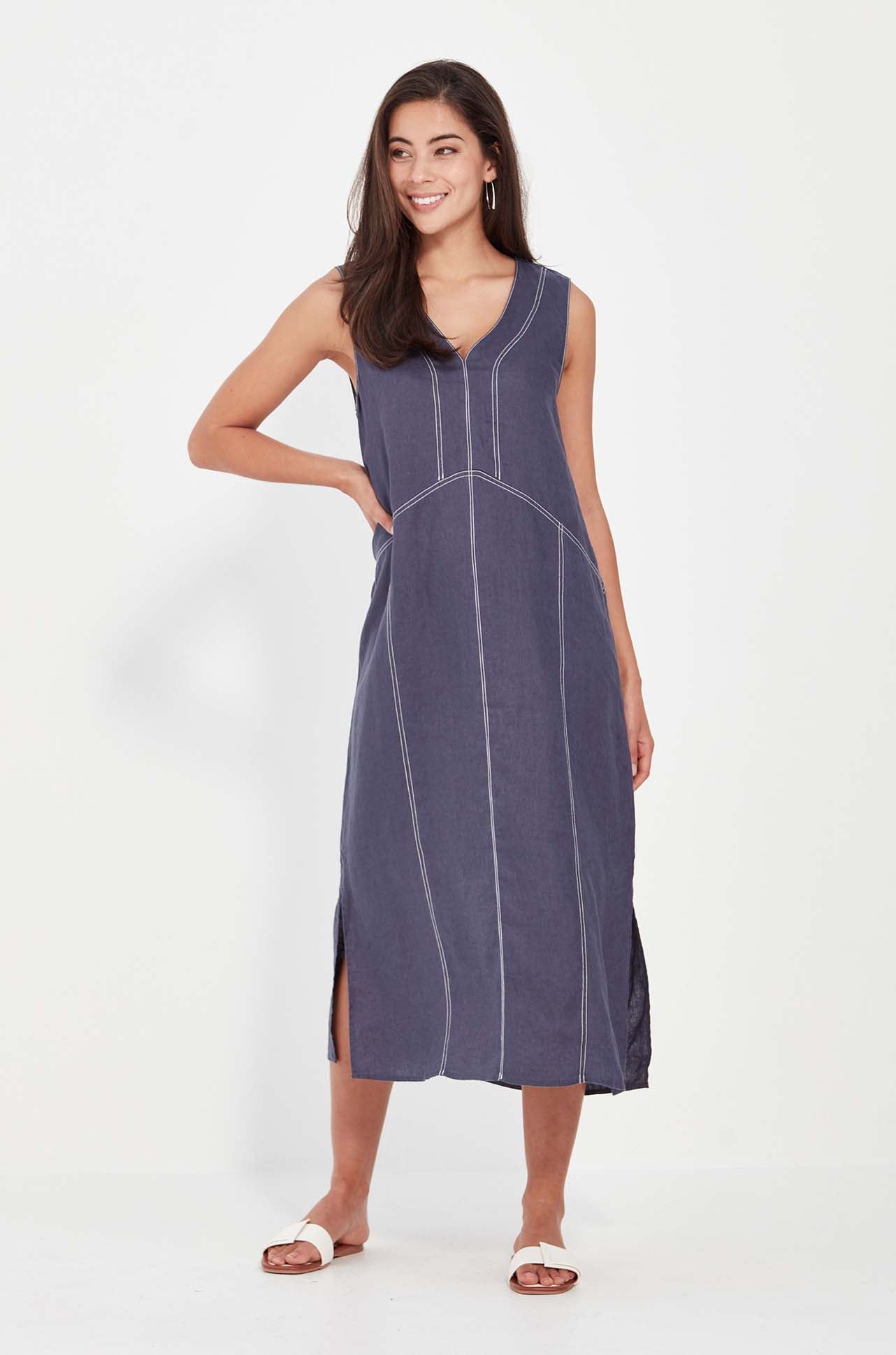 Verge - Cordelia Dress in Denim