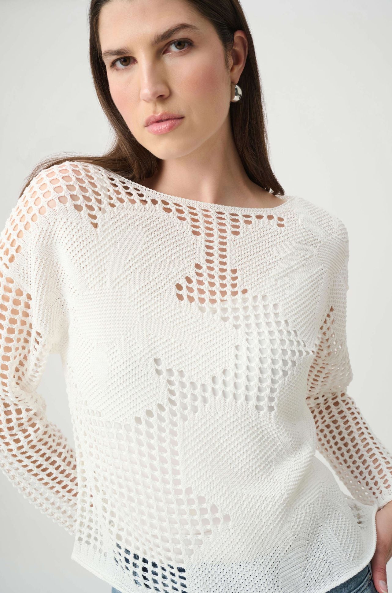 Joseph Ribkoff - Cotton Floral Sweater
