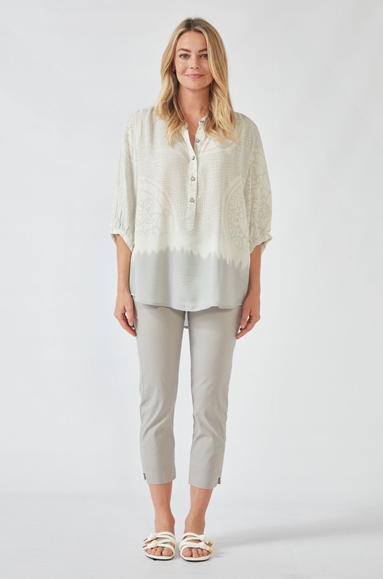Verge - Coya Blouse in Pumice Print