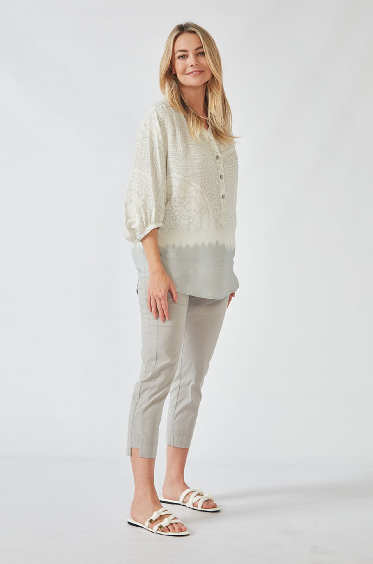Verge - Coya Blouse in Pumice Print
