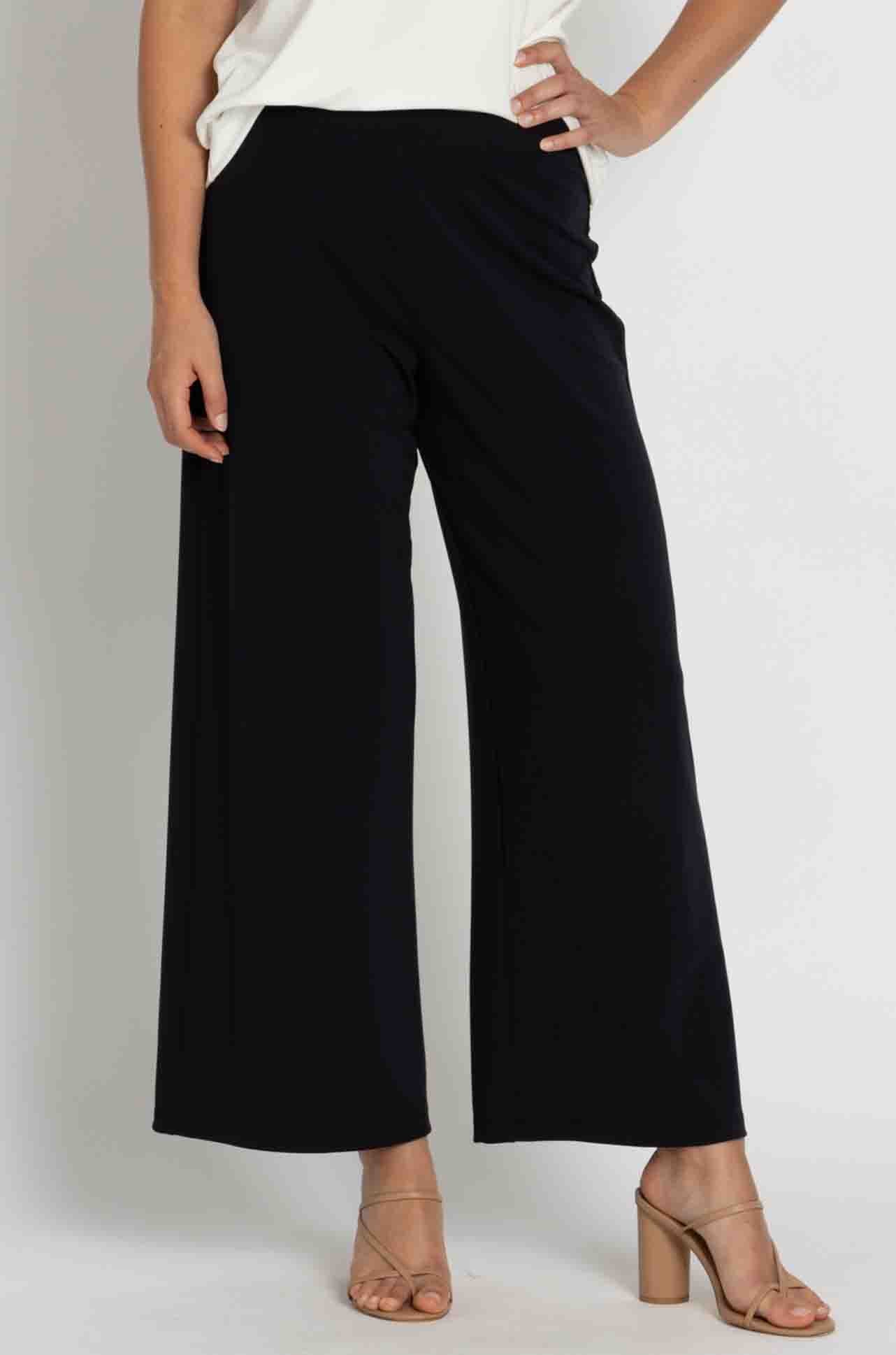 Mela Purdie - Crop Palazzo Pant in Powder Knit