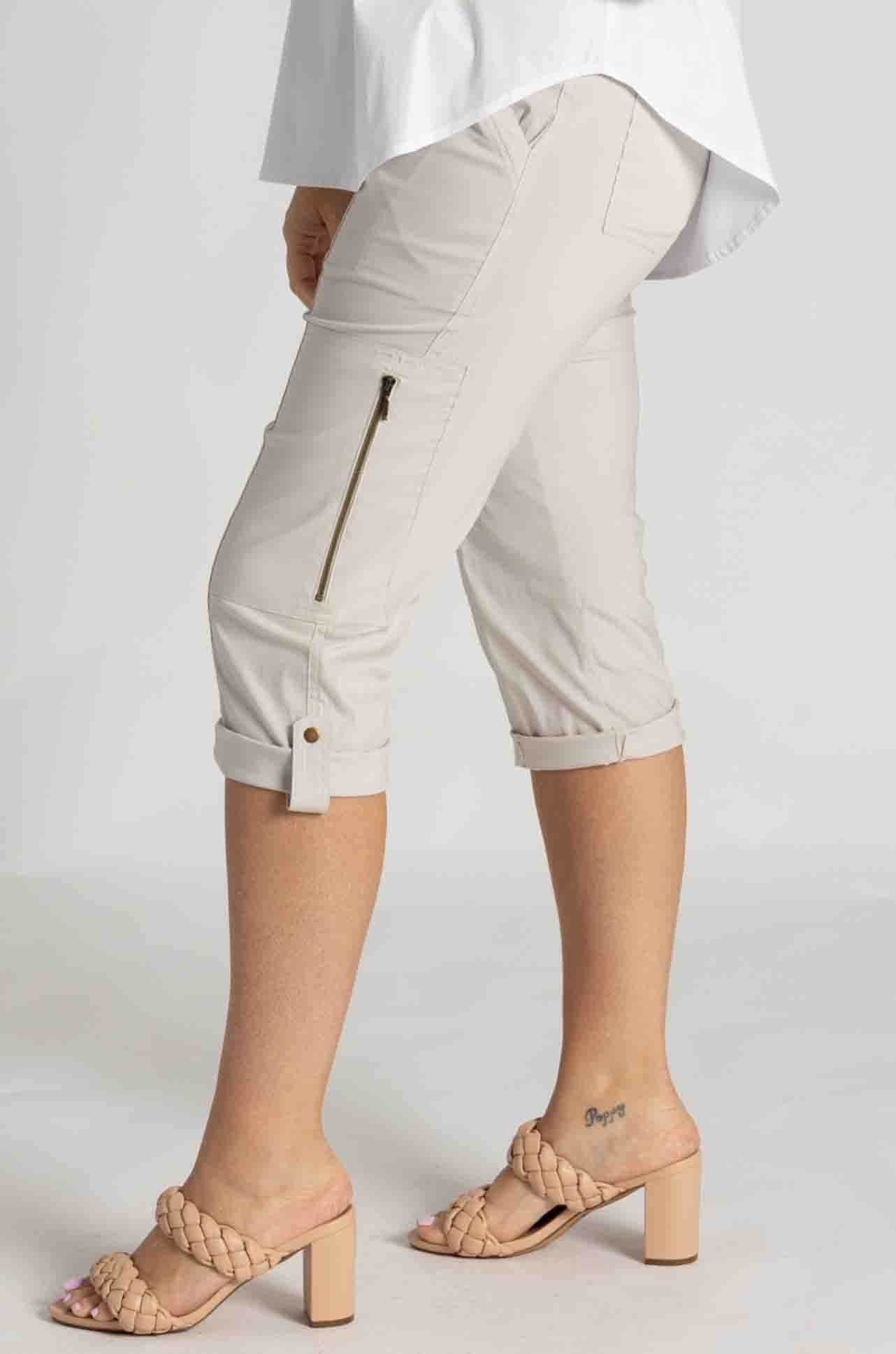 Mela Purdie - Cropped Zip Cargo in Doe