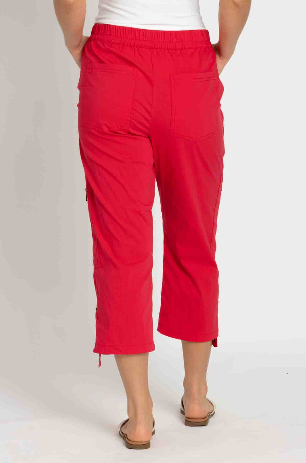 Mela Purdie - Cropped Zip Cargo in Geranium