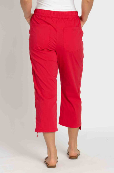 Mela Purdie - Cropped Zip Cargo in Geranium