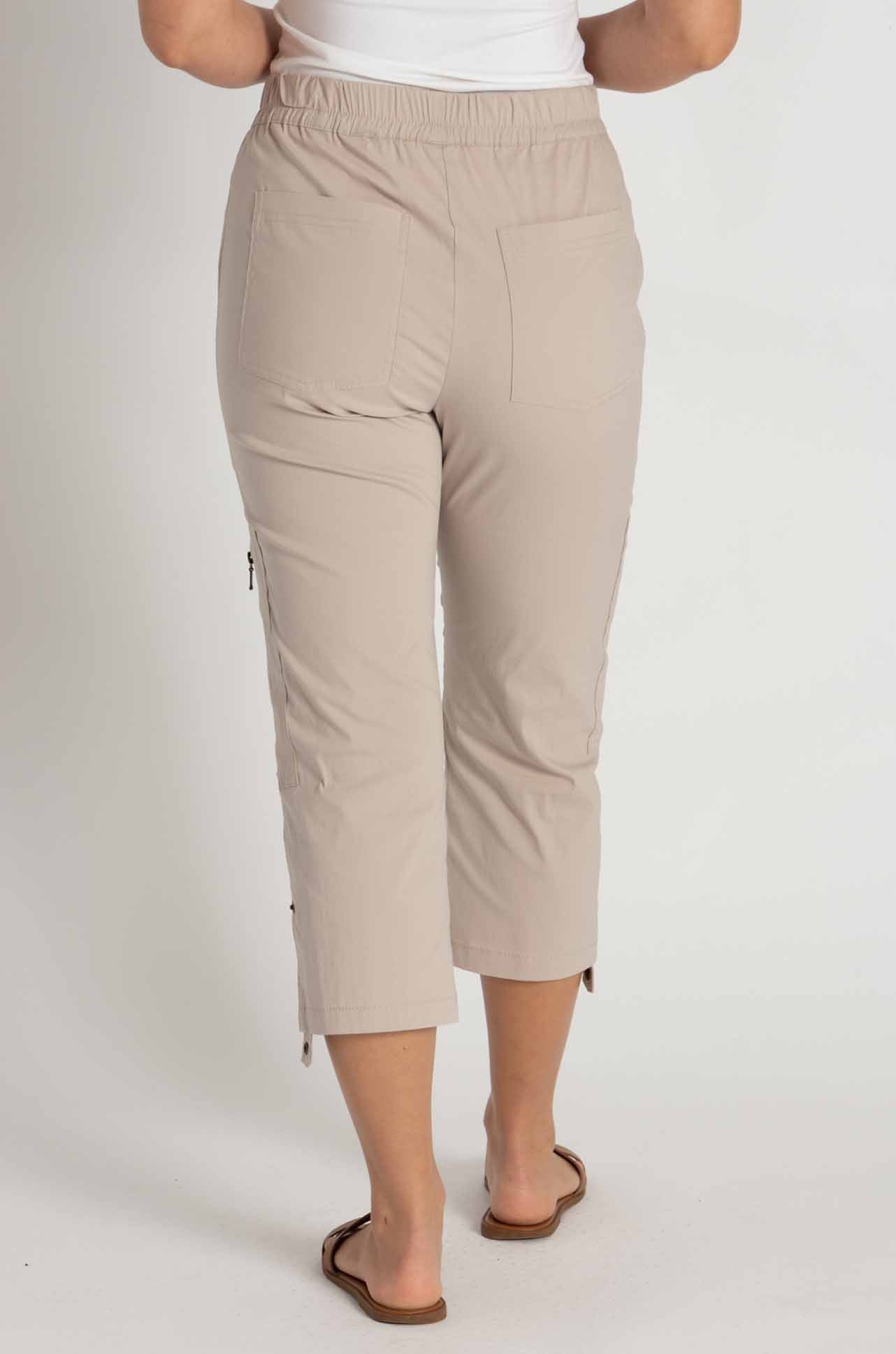 Mela Purdie - Cropped Zip Cargo in Praline