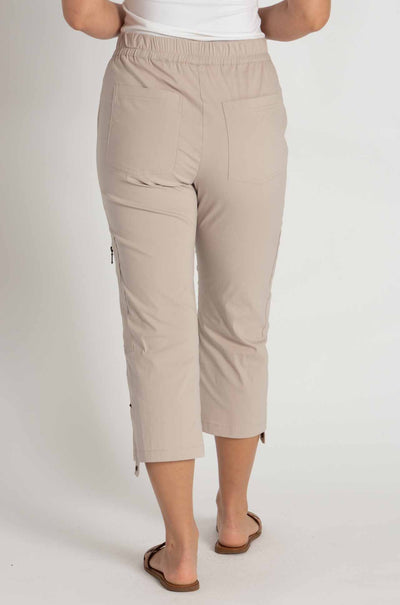 Mela Purdie - Cropped Zip Cargo in Praline