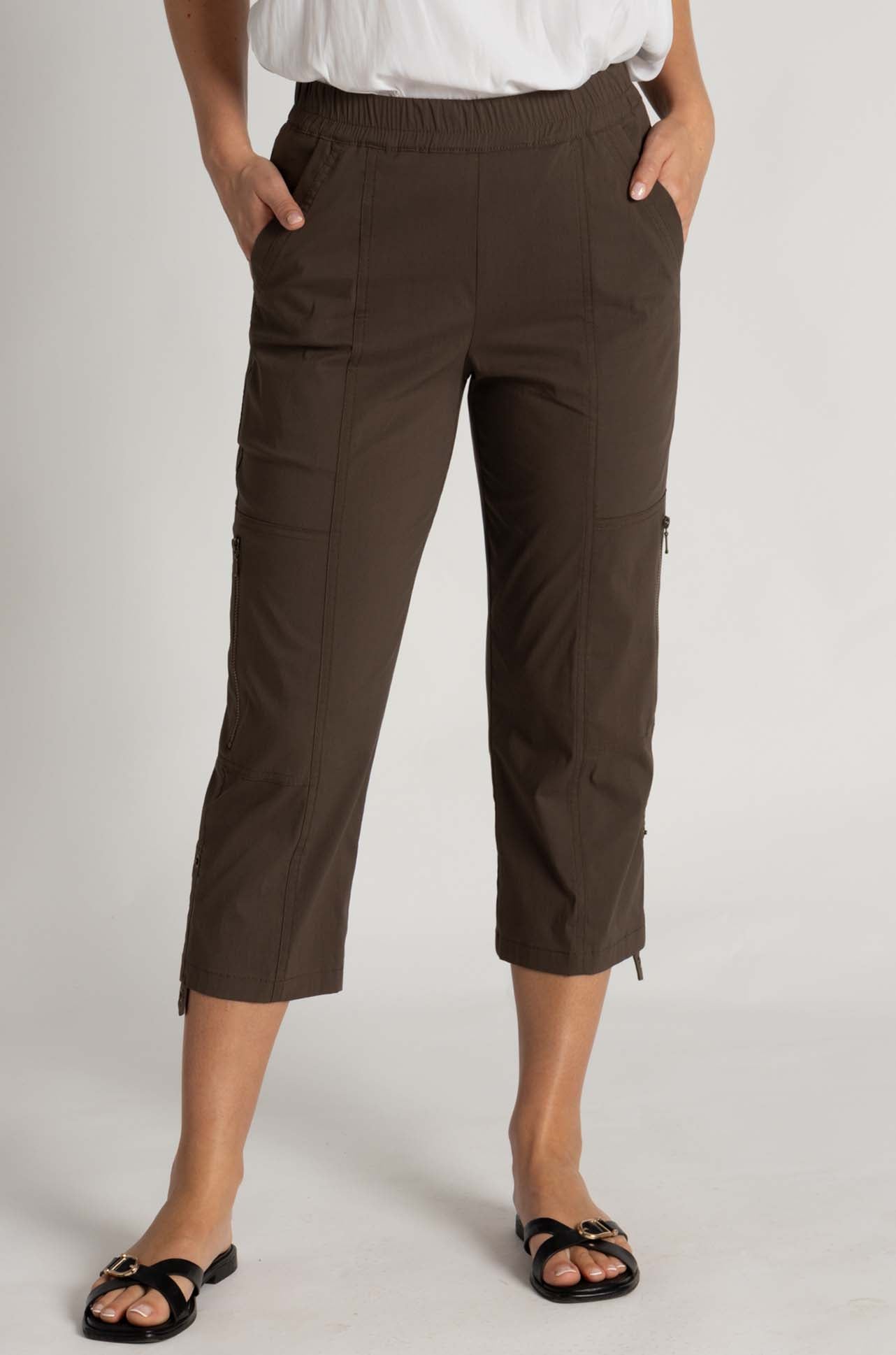 Mela Purdie - Cropped Zip Cargo in Zulu