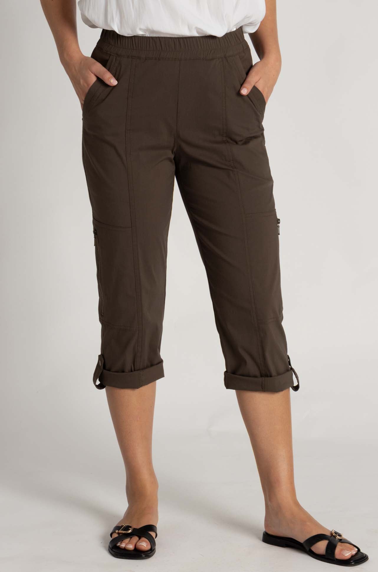 Mela Purdie - Cropped Zip Cargo in Zulu