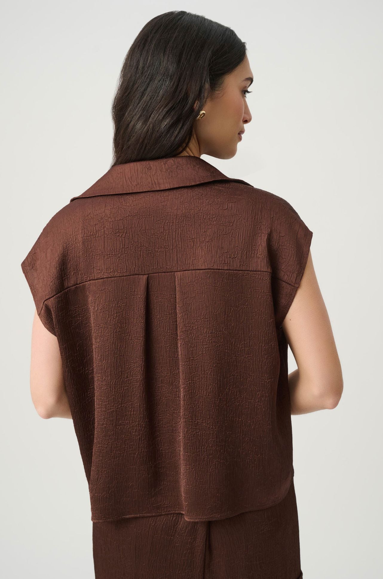 Joseph Ribkoff - Crushed Satin Dolman Sleeve Top