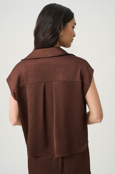 Joseph Ribkoff - Crushed Satin Dolman Sleeve Top
