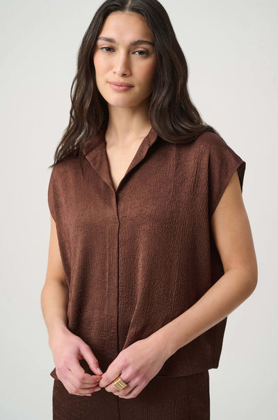 Joseph Ribkoff - Crushed Satin Dolman Sleeve Top