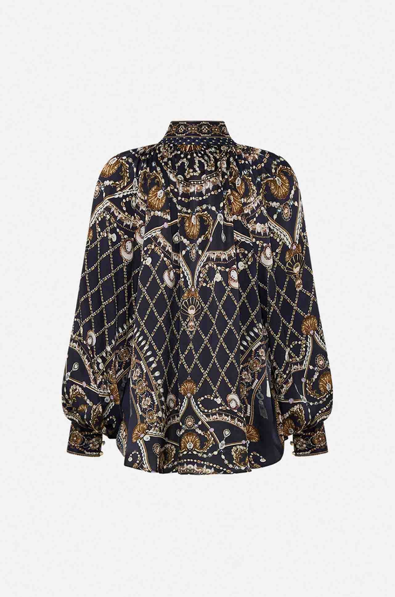 Camilla - Dance With The Duke Raglan Button Up Shirt