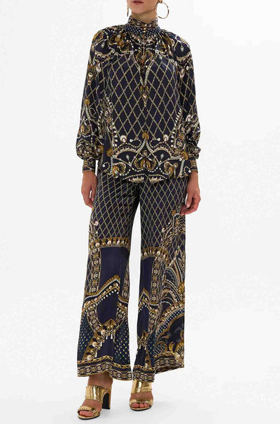 Camilla - Dance With The Duke Raglan Button Up Shirt