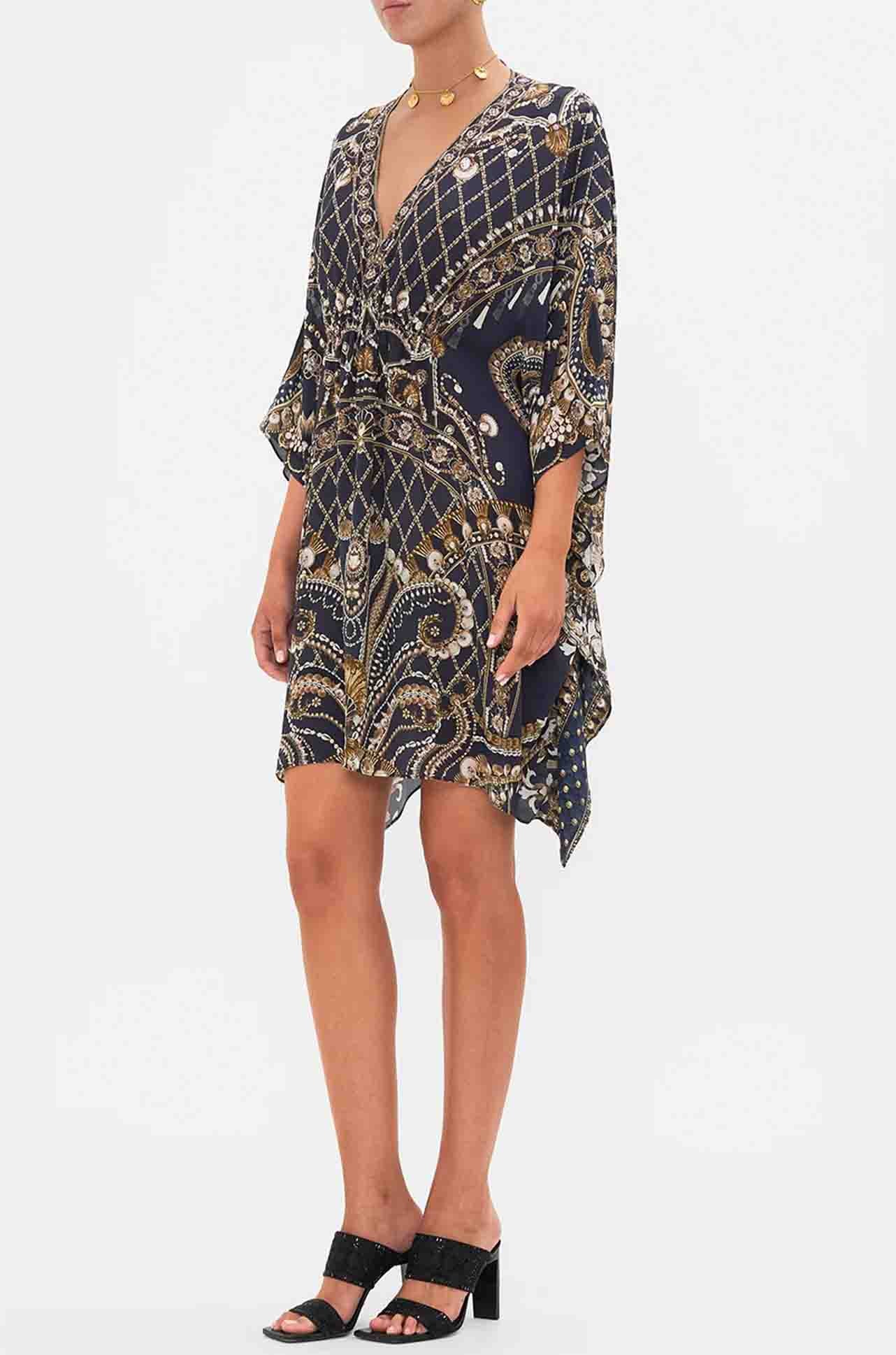 Camilla - Dance With The Duke Short Gathered Waist Kaftan