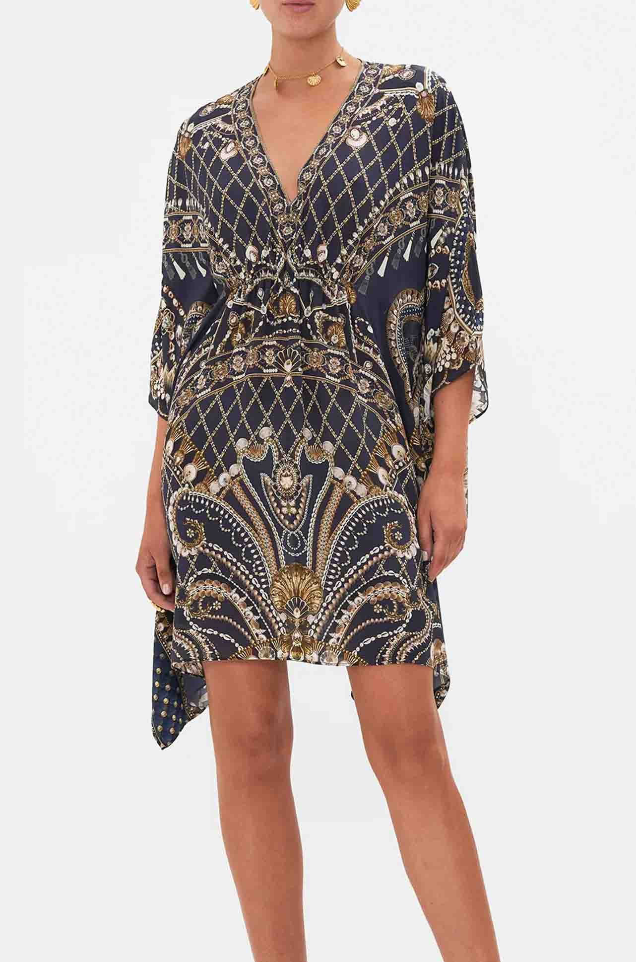 Camilla - Dance With The Duke Short Gathered Waist Kaftan