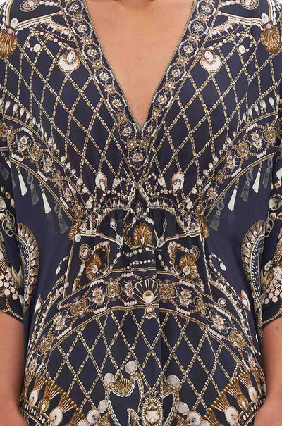 Camilla - Dance With The Duke Short Gathered Waist Kaftan