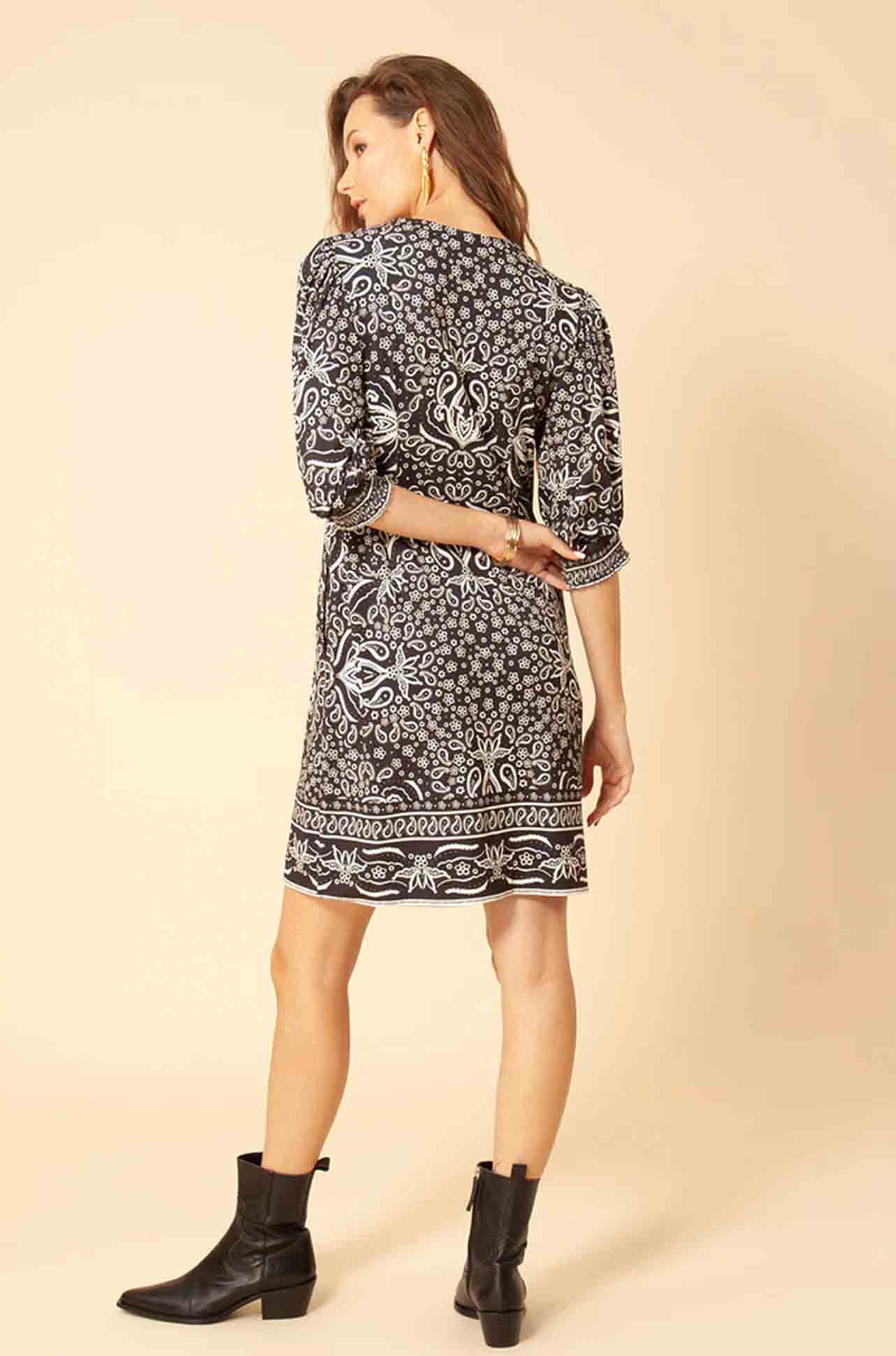 Hale Bob - Denise Jersey Dress in Black