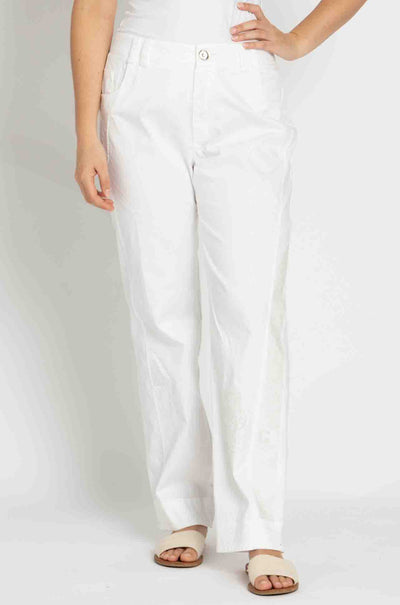 Elisa Cavaletti - Diamante Detail Jean in Bianco