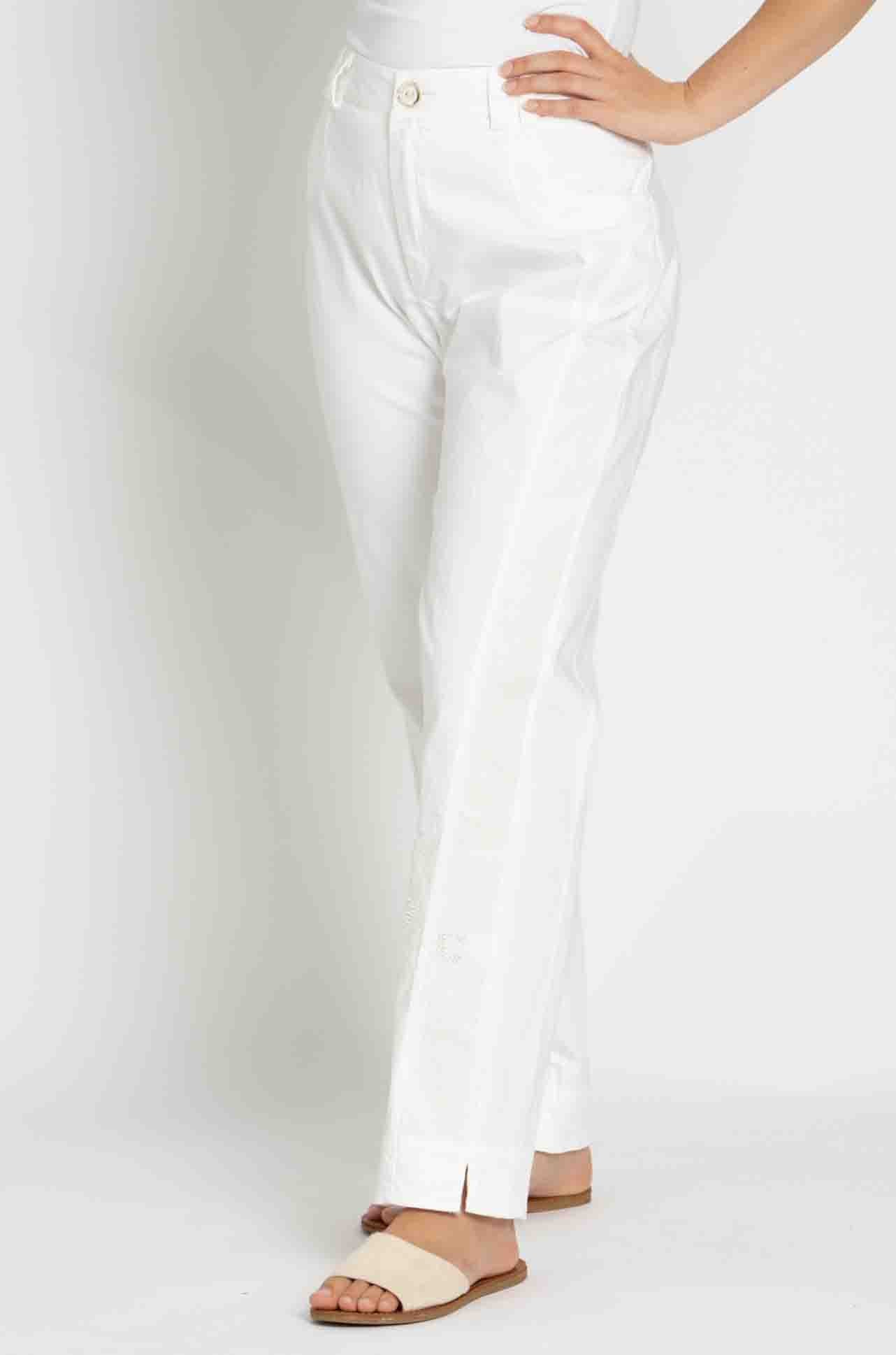 Elisa Cavaletti - Diamante Detail Jean in Bianco