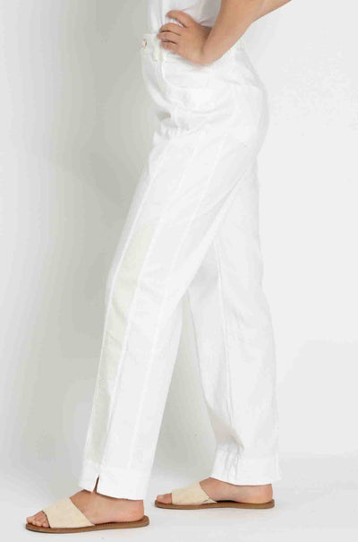Elisa Cavaletti - Diamante Detail Jean in Bianco