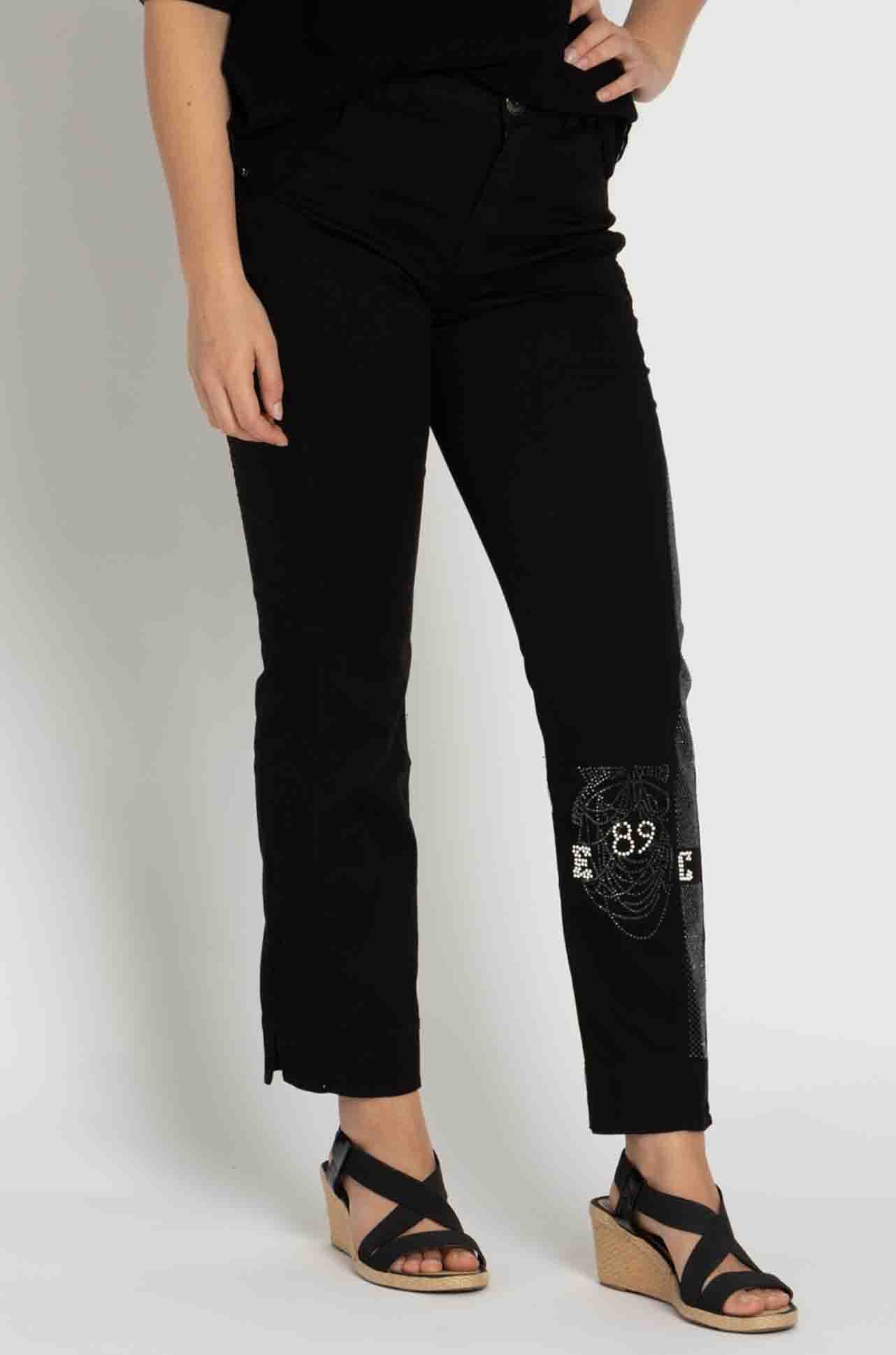 Elisa Cavaletti - Diamante Detail Jean in Nero