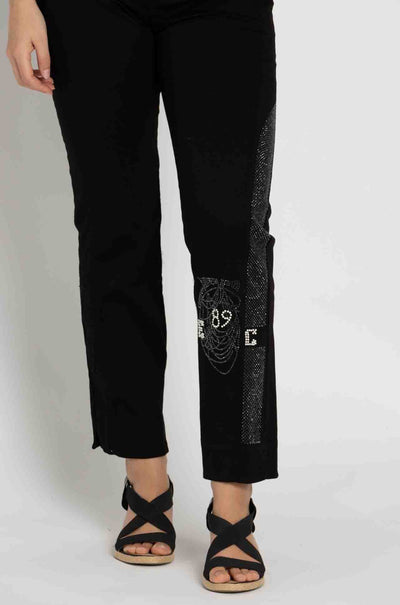 Elisa Cavaletti - Diamante Detail Jean in Nero