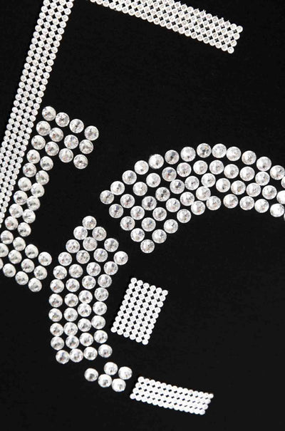Elisa Cavaletti - Diamante Detail Tee in Nero