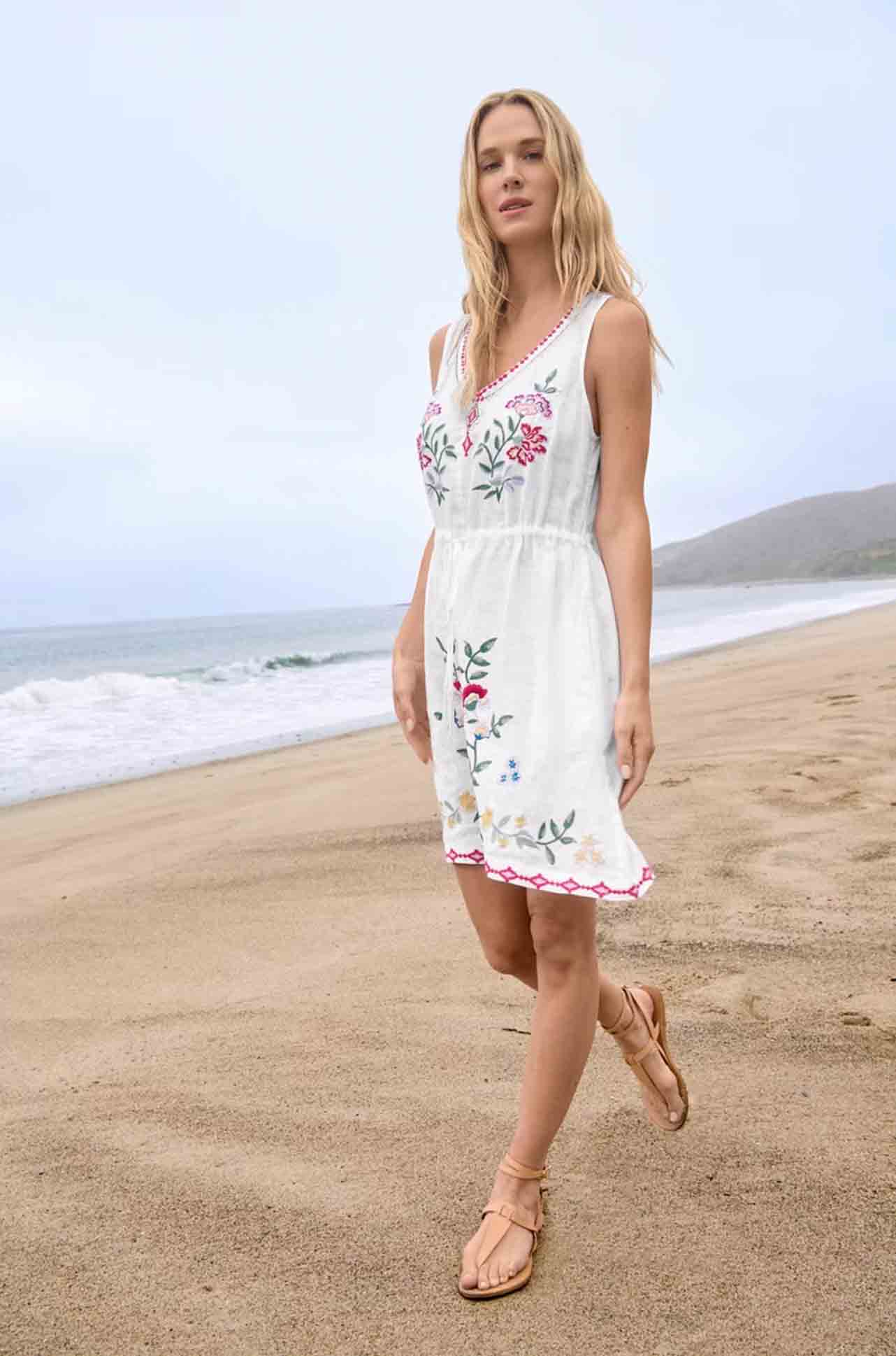Johnny Was - Drawstring Tank Dress in Sloane