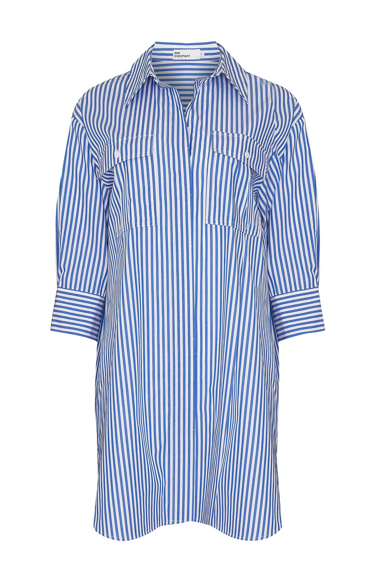 zoe kratzmann - driver dress in cobalt stripe