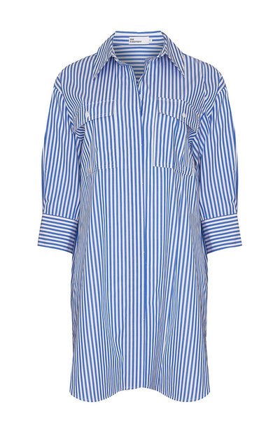 zoe kratzmann - driver dress in cobalt stripe