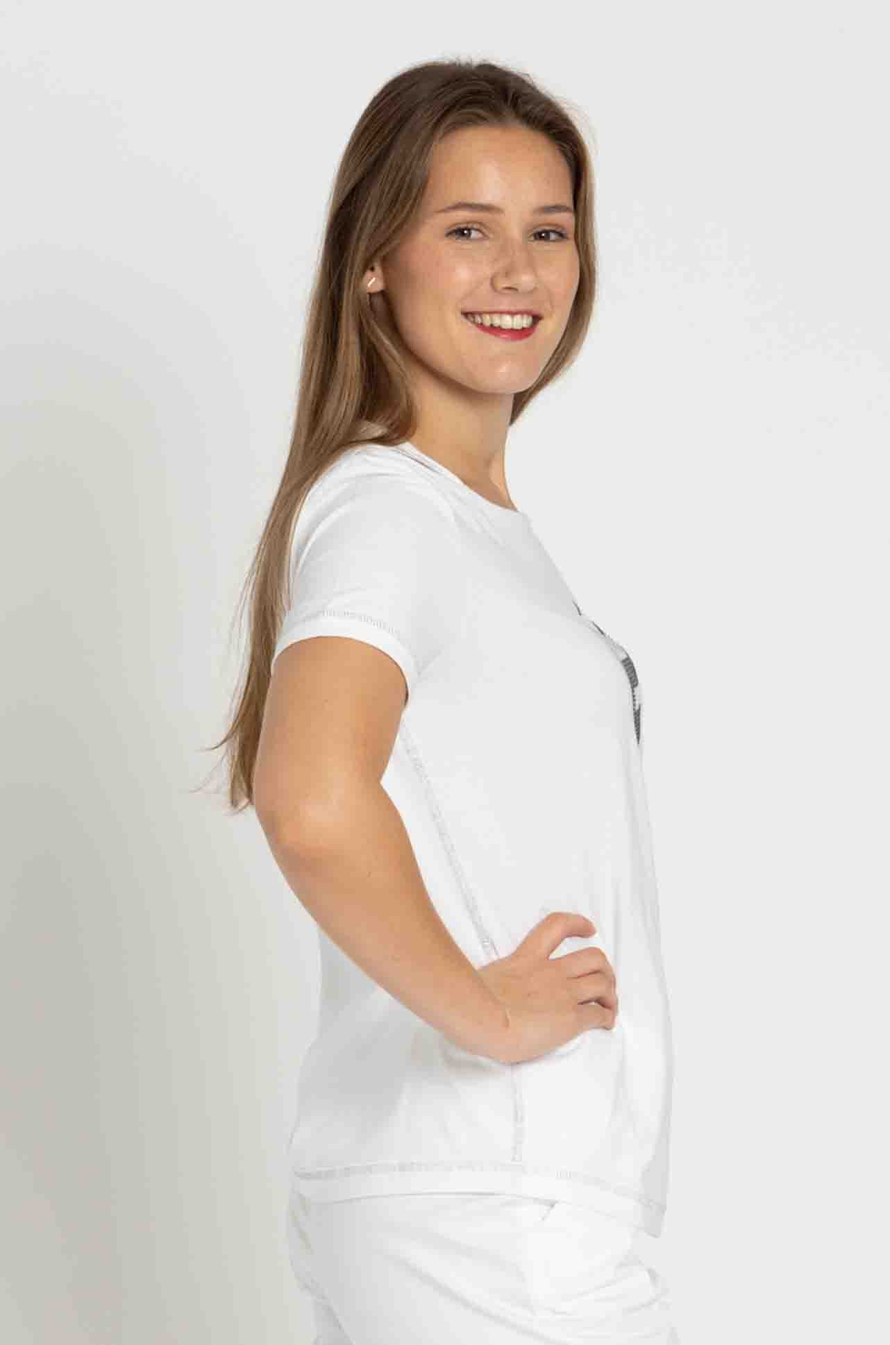 Elisa Cavaletti - EC Diamante Tee in Bianco