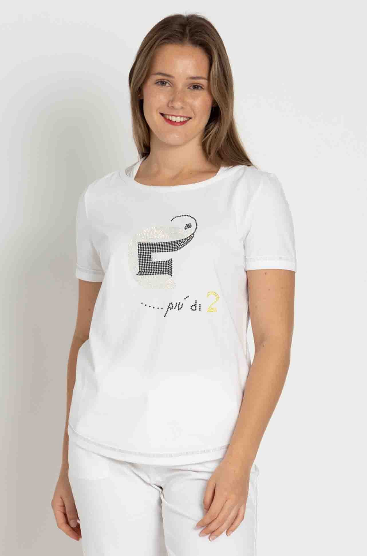 Elisa Cavaletti - EC Diamante Tee in Bianco
