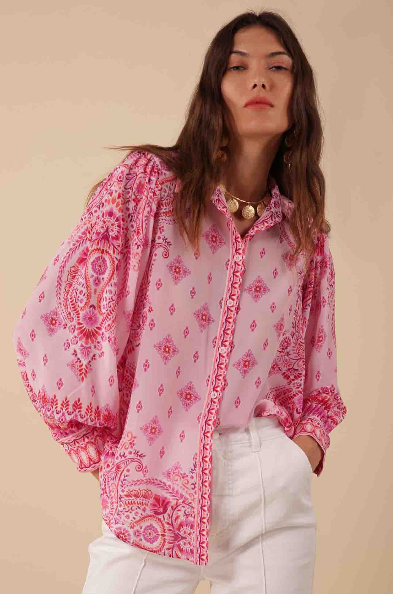 Hale Bob - Eden L/S Button Top