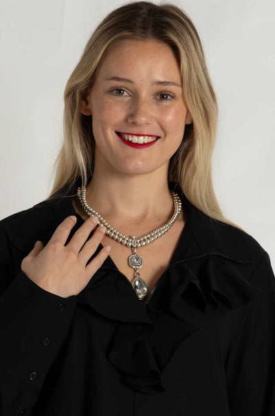 Pewter - Edirne Pendant Necklace