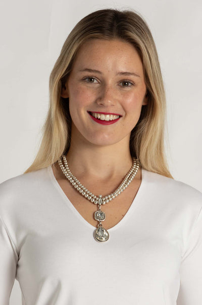 Pewter - Edirne Pendant Necklace