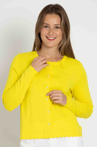 Marc Cain - Elegant Cardigan with a Crew Neck