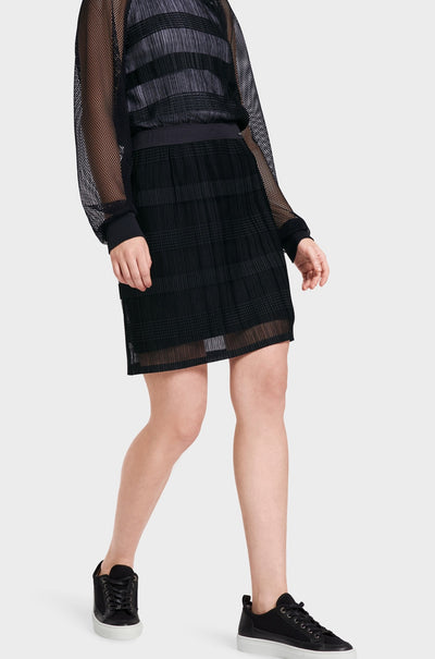 Marc Cain - Elegant Mini Skirt with Chiffon