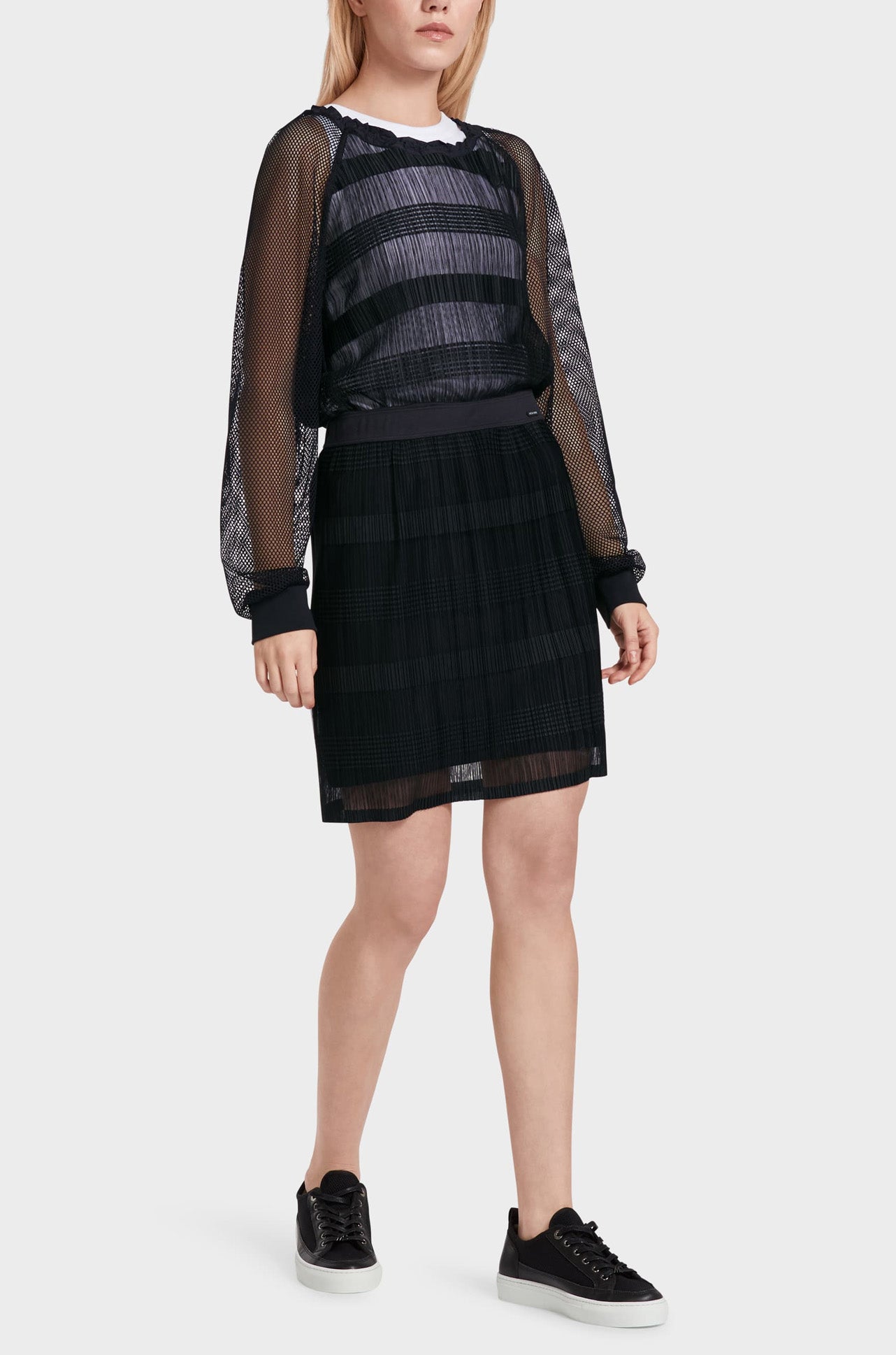 Marc Cain - Elegant Mini Skirt with Chiffon