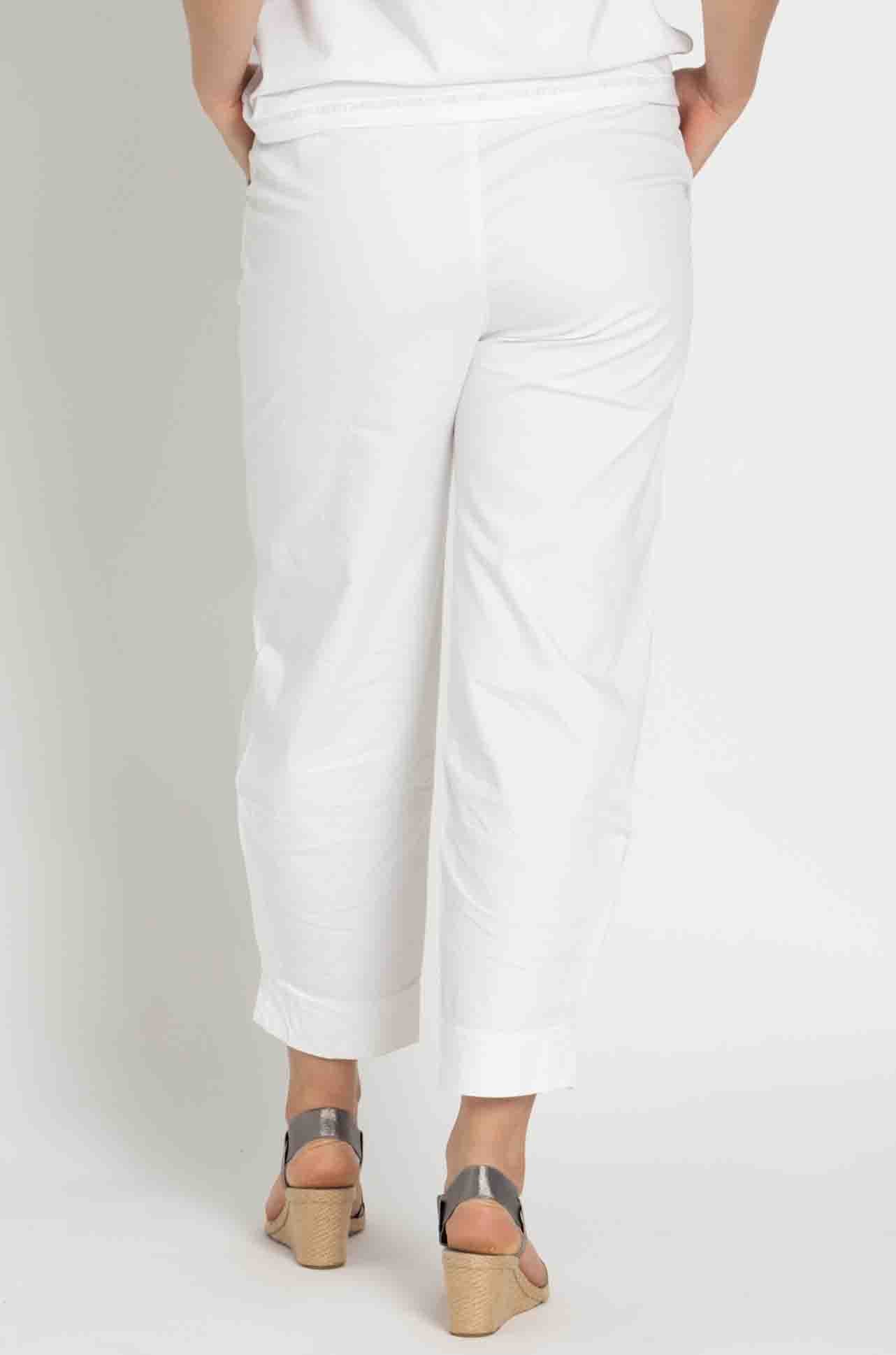 Elisa Cavaletti - Embroidered Jean w/ Side Pleat Cuff