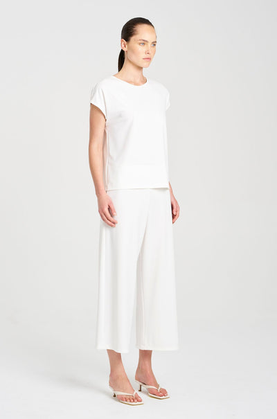 Mela Purdie - Crop Palazzo Pant in Powder Knit