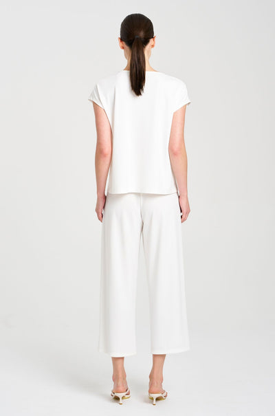 Mela Purdie - Crop Palazzo Pant in Powder Knit