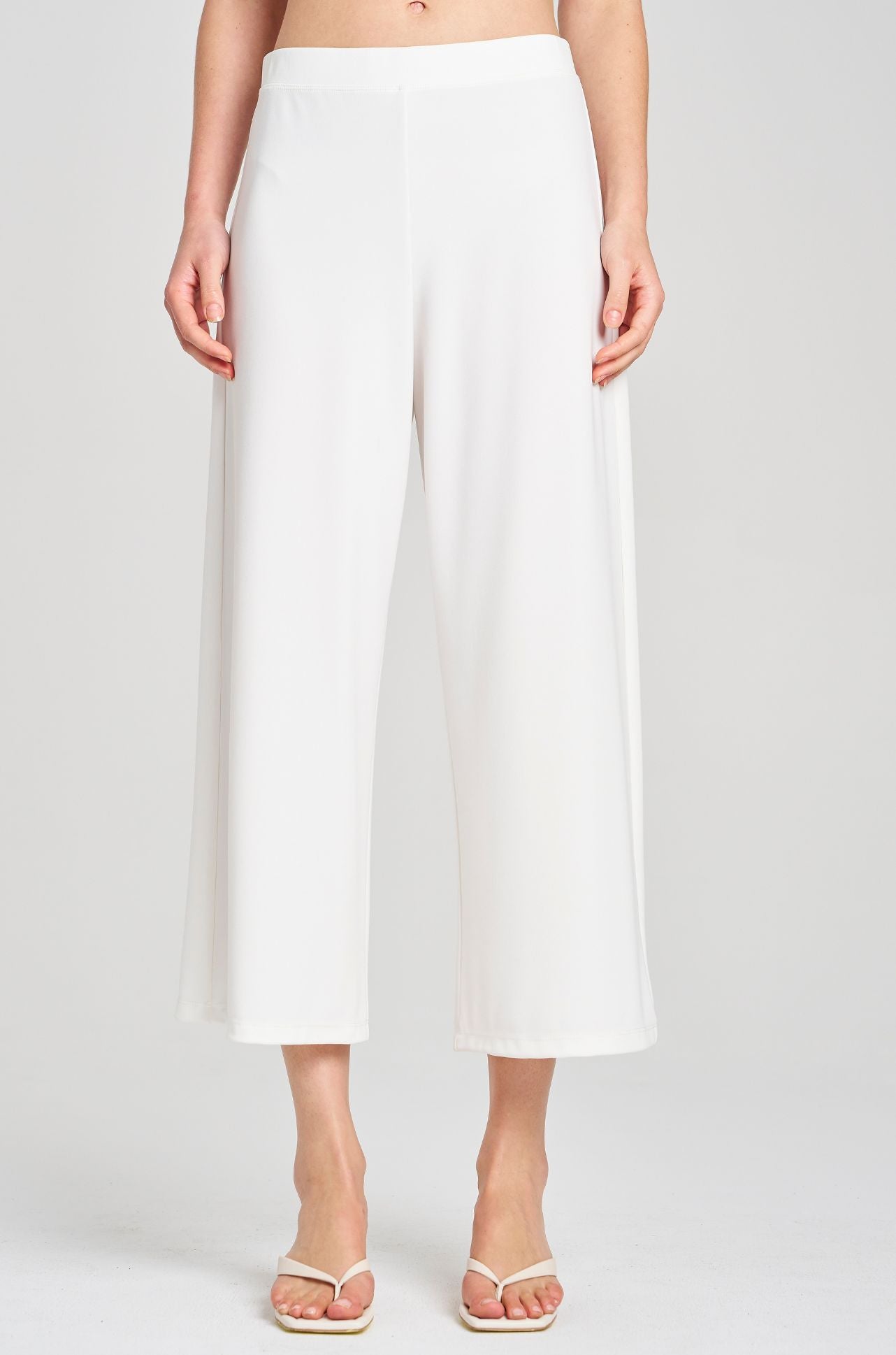 Mela Purdie - Crop Palazzo Pant in Powder Knit
