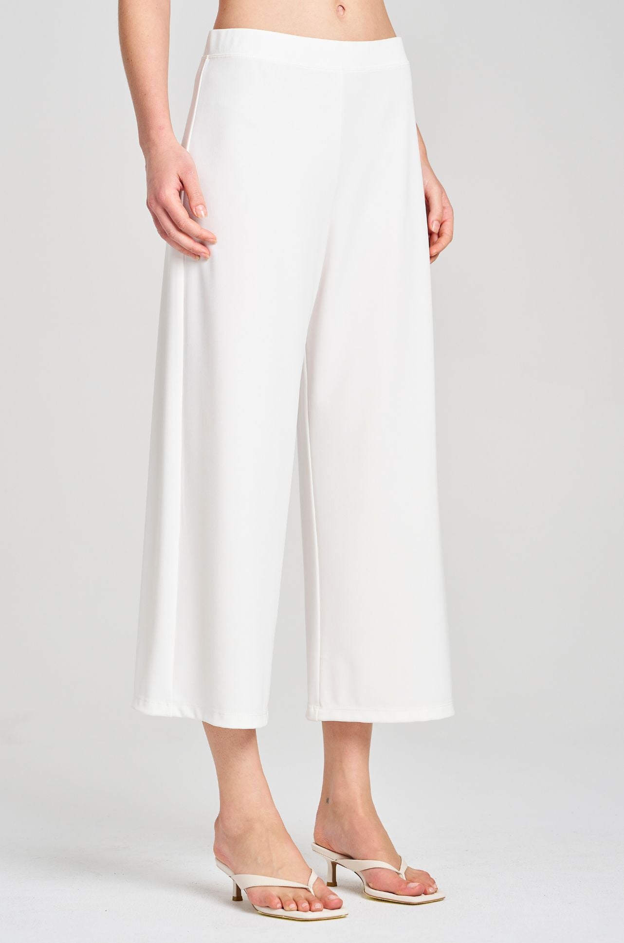 Mela Purdie - Crop Palazzo Pant in Powder Knit
